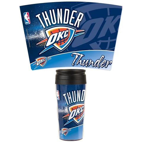 Oklahoma City Thunder Wincraft NBA 16oz Contour Travel Mug FREE SHIP! Cover
