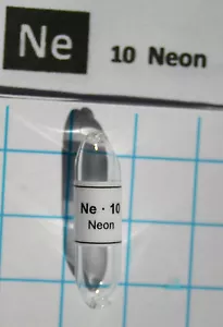 Neon gas 99% in 1 inch glass ampoule element 10 sample - Picture 1 of 3