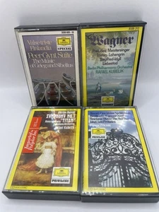 Deutsche Grammophon Classical 4 Cassette Tape lot Mozart Wagner & more - Picture 1 of 9