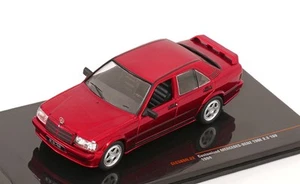 1:43 Ixo Mercedes 190E 2.3-16V Custom 1984 rosso metallizzato - Foto 1 di 2