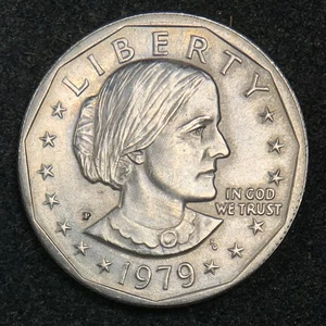 1979-P Susan B. Anthony Dollar - Picture 1 of 2