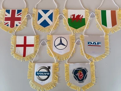 Double Sided Window Flag Pennant with Fringe Trim - Country / Truck - Image 1 of 4