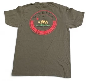 ONeill Kids Medium Olive Green T Shirt Short Sleeve Modern Fit California Rep - Picture 1 of 4