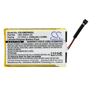 361-00051-02 Bateria do Garmin Dezl 560LMT, Dezl 560LT, Dezl 560LMT - Zdjęcie 1 z 5