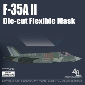 Galaxy 1/48 F-35A II Die-cut Flexible Mask for Tamiya 61124 Model Kits DIY - Picture 1 of 4