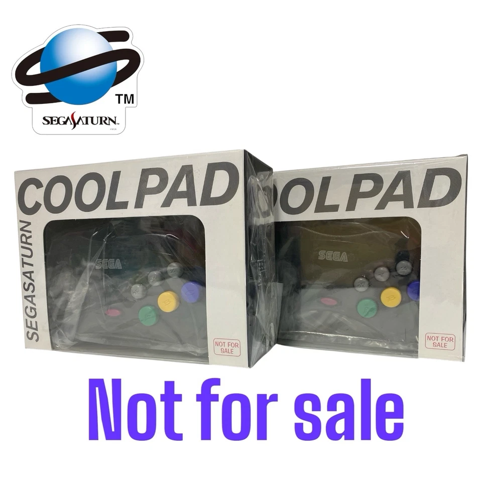 COOLPAD Cool Pad Sega Saturn Official skeleton clear Controller in box 2set - Image 1 of 4