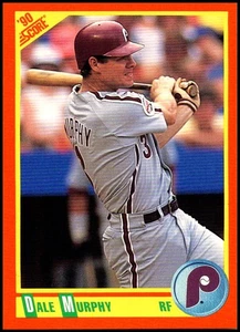 1990 Score Rookie & Traded #31T Dale Murphy - FREE SHIPPING! - Picture 1 of 2