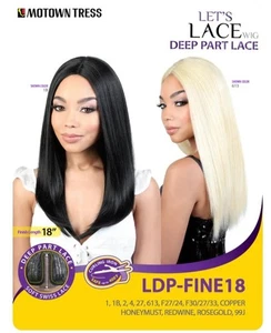 Motown Tress LDP-FINE18 Let's Lace Deep Part Synthetic Lace Wig - Picture 1 of 4