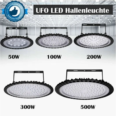 UFO LED Hallenbeleuchtung High bay Hallenstrahler Hallenleuchte Industrielampe  - Bild 1 von 4