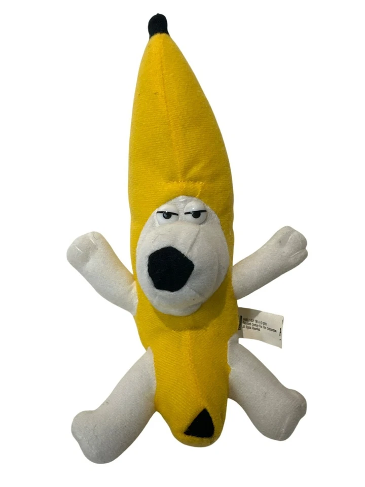 2010 Family Guy 9" Brian Griffin Banana Plush "Peanut Butter Jelly Time" - Image 1 of 3