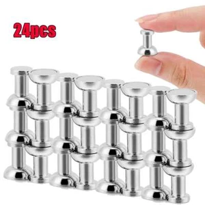 24pcs Strong Fridge Magnets Refrigerator Magnetic Crafts Whiteboard Push Pins - Picture 1 of 9