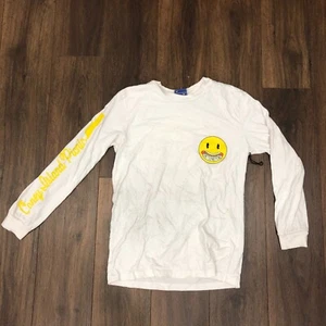 Coney Island Picknick Smiley Face Langarm T-Shirt Gr. M Senf Retro Hot Dog - Bild 1 von 10