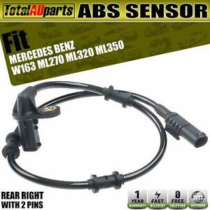 Rear Right ABS Wheel Speed Sensor for Mercedes Benz W163 ML270 ML320 ML350 98-05