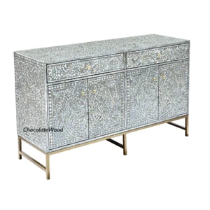 SWISH MOTHER OF PEARL BUFFET/SIDEBOARD 4 DOORS/2 DRAWERS MULTICOLOURED - Picture 1 of 10