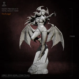 1/24 H55mm Morrigan Aensland Resin Model Kits Unpainted Unassembled YUFAN Model - Picture 1 of 5