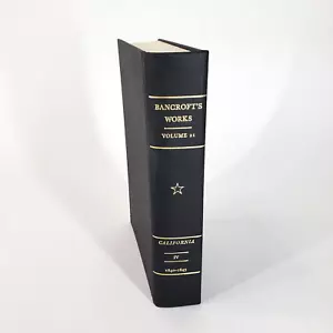 Bancroft's Works Vol 21 California 1840-1845 History HC 1967 Arno Press McGraw - Imagen 1 de 9