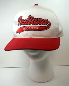 Vintage Indiana Hoosiers Hat Baseball Cap Starter Snapback Script - Picture 1 of 6