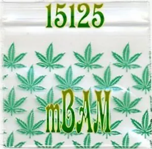 PACK DE 100 Mini Bolsas con Cremallera Apple Green Leaf 15125 1.5X1.25" - Imagen 1 de 12