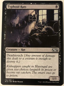 Magic Magic 2015 118/269 regular común Magic Magic Magic Magic Magic Magic Typhoid Rats - Imagen 1 de 1