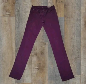 DAMAGED Two Vince Camuto 29" Low Rise Purple Slim Skinny Pants Women Size 24 - Picture 1 of 15