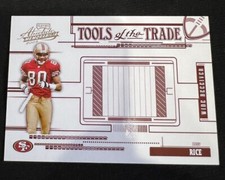 JERRY RICE 2005 Playoff Absolute Memorabilia #TT42 Tools of the Trade Red /250