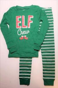 CARTER'S Little Boys 5 Christmas Elf Crew Snug Fit 2-Pc. Pajama Set NWT