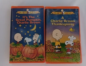 Peanuts Classic Great Pumpkin Charlie Brown Thanksgiving VHS Tape 1996 Clamshell - Picture 1 of 10