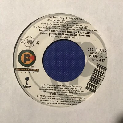 LUTHER VANDROSS & JANET JACKSON~THE BEST THINGS IN LIFE ARE FREE EX! - Image 1 of 4