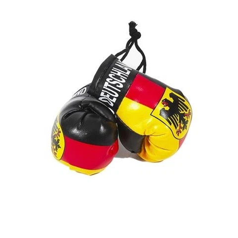 GERMANY MINIATURE BOXING GLOVES (PAIR) WORLD/EURO CUP HANG ON CAR MIRROR/BAGS Cover