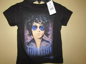 RADIO DAYS Kids SIZE 2T~Jim Morrison~Black & Purple~Silk Screened SHIRT - Picture 1 of 5