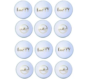 12 White 156g 4piece Cricket Balls Leather Bat Friendly Excellent Quality - Picture 1 of 7