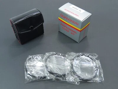 Quantaray close up filters 58mm photography set of three +1 +2 +4 closeup clear - Image 1 of 4