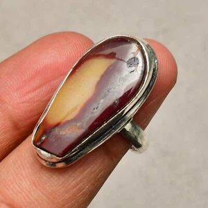 Mookaite Jasper Gemstone 925 Sterling Silver Jewelry Ring Size 5.5 - Picture 1 of 8