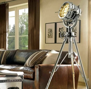 Restoration Hardware Nautical Royal Master Search Light Floor Lamp chrismas gift - Picture 1 of 7