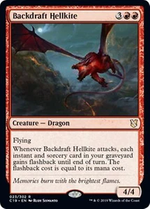 MTG - BACKDRAFT HELLKITE - Commander 2019 (R) - Picture 1 of 1