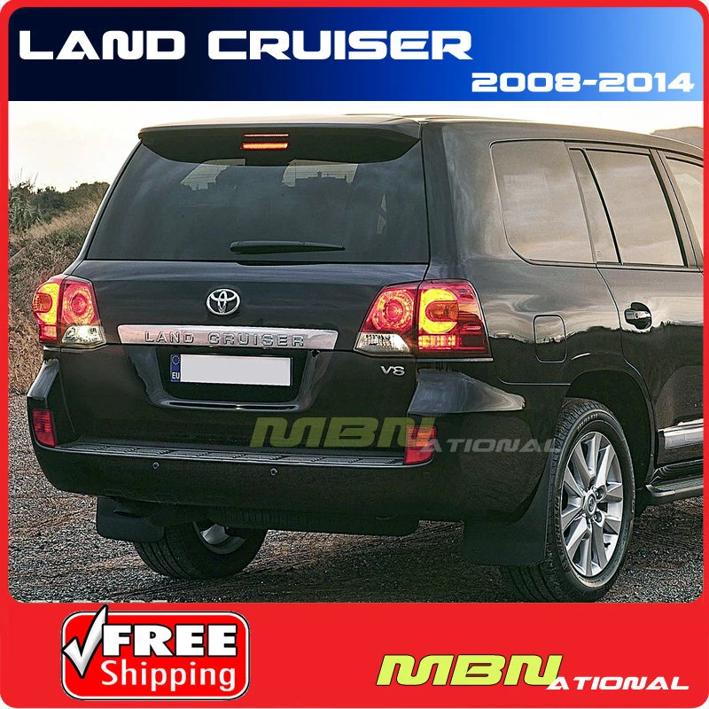Спойлер на крышу заднего багажника для Toyota Land Cruiser 2008-2013 годов выпуска окрашенный в черный цвет 202 - Изображение 1 из 1