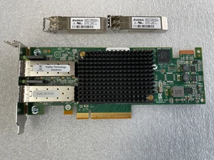 Fujitsu, Emulex LPe16002 Half  16Gb SFP+ Dual Port FC HBA H/P  + 2x 16Gbs SFP - Picture 1 of 1