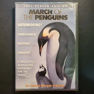 March of the Penguins - DVD 2005 Morgan Freeman Full Screen Edition New Sealed - Picture 1 of 2