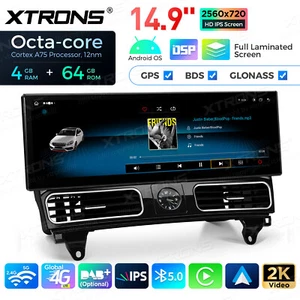 14.9" Car Screen Android 14 CarPlay Retrofit For Mercedes Benz ML-W166 GL-X166 - Picture 1 of 17