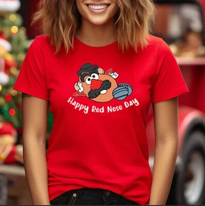 Individuelles T-Shirt, 2025 Red Nose Day Kinder Comic T-Shirt, Red Nose Humpty - Bild 1 von 5