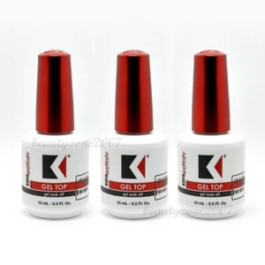 3 Bottles Kupa Gelfinity Gel TOP COAT No Wipe UV/LED Cure Soak Off 0.5oz - Picture 1 of 1