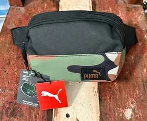 Puma Fanny Pack Camo Hip Shoulder Bag Double Zip Pockets - Picture 1 of 5