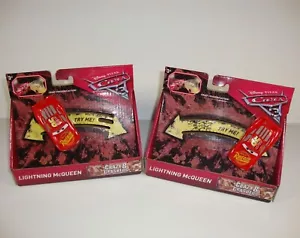 DISNEY PIXAR CARS 3 LIGHTNING MCQUEEN CRAZY 8 CRASHERS X2 NEW - Picture 1 of 4