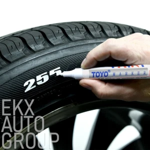 Waterproof Permanent Paint Marker Pen Ink Car Tyre Tire Tread Rubber Metal -TOYO - Picture 1 of 22