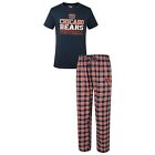 Chicago Bears Pajamas Medalists Men's Shirt And Pants Sleepwear 2-Piece Set
