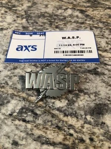 W.A.S.P. Offizieller Emaille Pin + Ticket Stub 2022 Tour KISS Motley Crue Ratt - Bild 1 von 7
