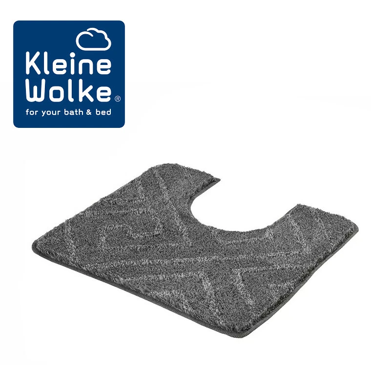 WC-Vorleger Badteppich Kleine Wolke Jenna Schiefer 55 x 50 cm GRAU Badmatte NEU - Bild 1 von 1