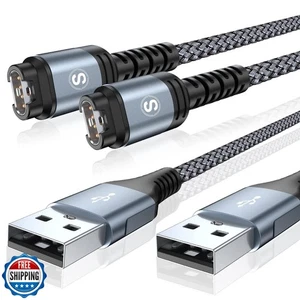 Garmin Watch Charger Cable [2-Pack,4ft] Compatible with Garmin Fenix 8 7 7X P - Picture 1 of 5