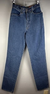 Lawman Western Jeans Denim Blue High Waist Bareback Rodeo Vintage Sz 11 26x35 - Picture 1 of 10