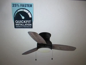 Home Decorators Ashby Park 44 in. Integrated LED Bronze Ceiling Fan with Light - Picture 1 of 8